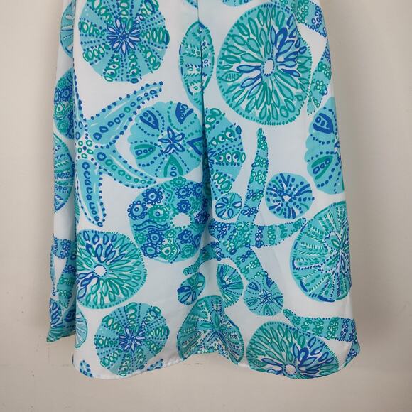Lilly Pulitzer for Target Halter Top Womens XS Blue Green Sea Urchin For You - Picture 6 of 16
